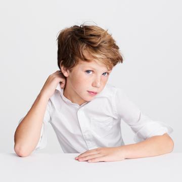 J.Crew Boys' Thomas Mason for crewcuts Ludlow shirt in white