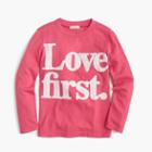 J.Crew Kids' love first T-shirt