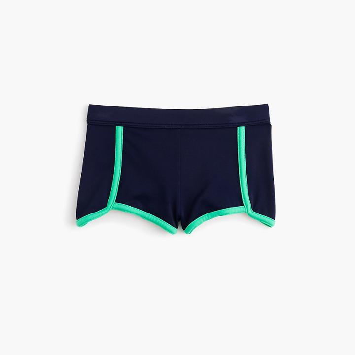 J.Crew Girls' colorblock sporty swim short