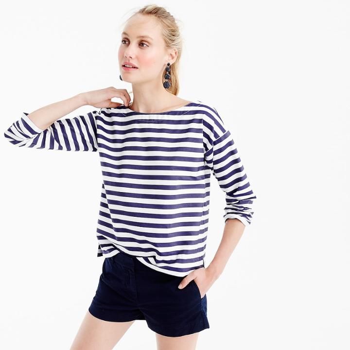 J.Crew Collection Thomas Mason for J.Crew boatneck top