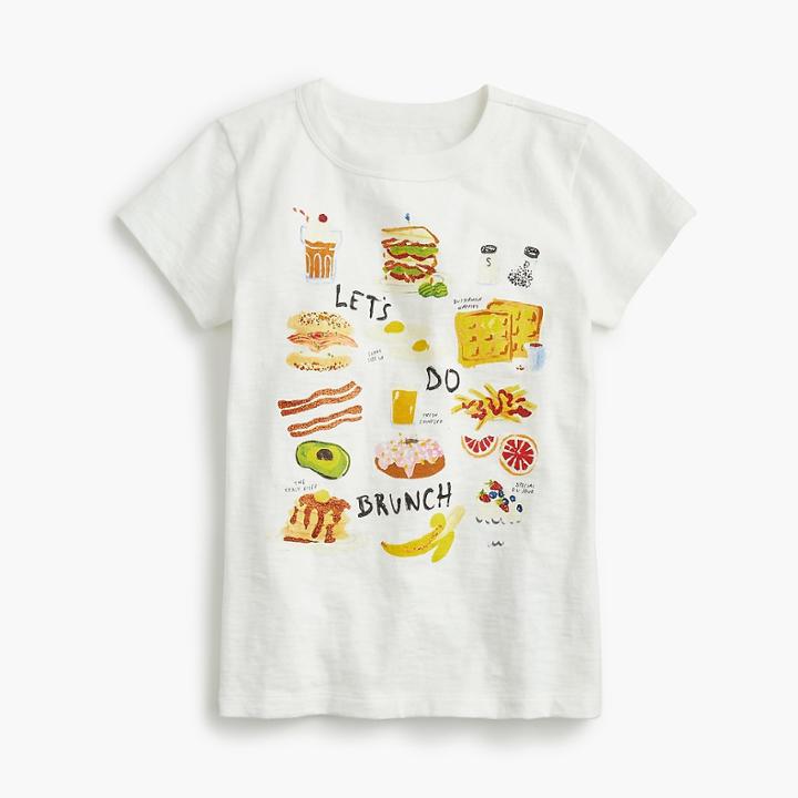 J.Crew Girls' Let's do brunch T-shirt