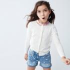 J.Crew Girls' cowgirl roll-up jean short in bee print