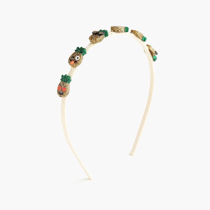 J.Crew Girls' pineapple emoji headband