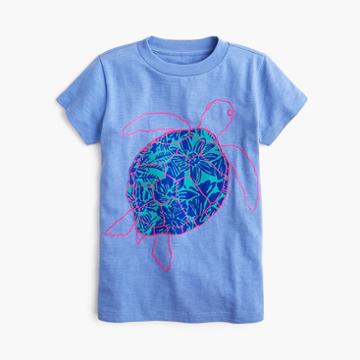 J.Crew Girls' sea turtle T-shirt