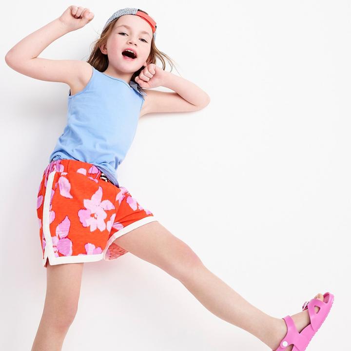 J.Crew Girls' pull-on short in floral