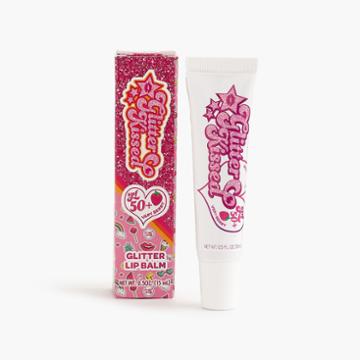 J.Crew Girls' Sunshine & Glitter Glitter Kissed glitter lip balm in very berry