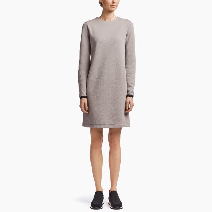 James Perse Long Sleeve Scuba Crew Neck Dress