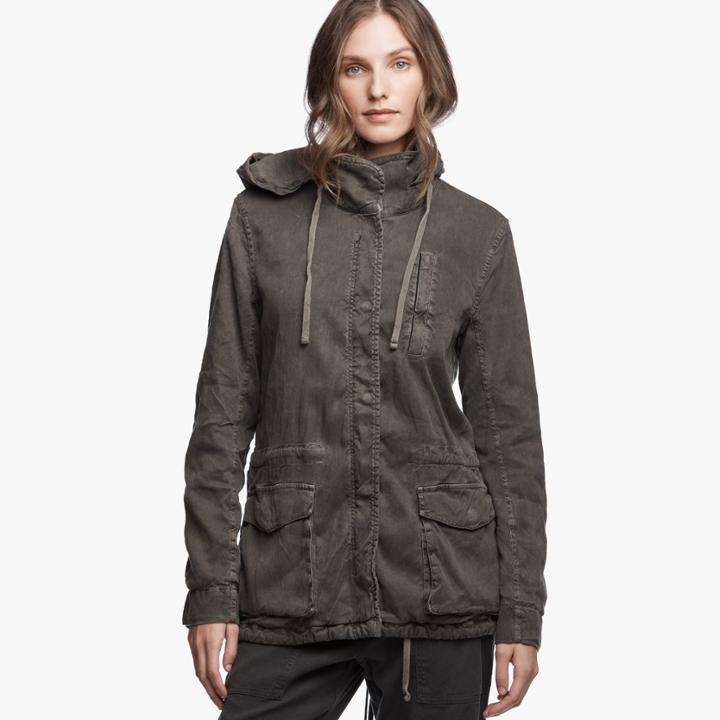James Perse Stretch Twill Utility Jacket