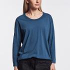 James Perse Raw Edge Crew Neck Tee