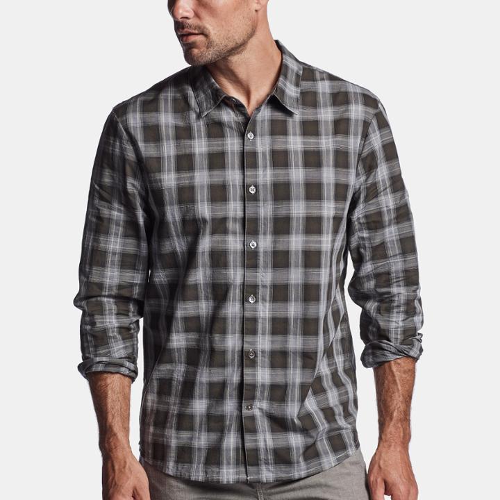 James Perse Retro Ghost Plaid Shirt