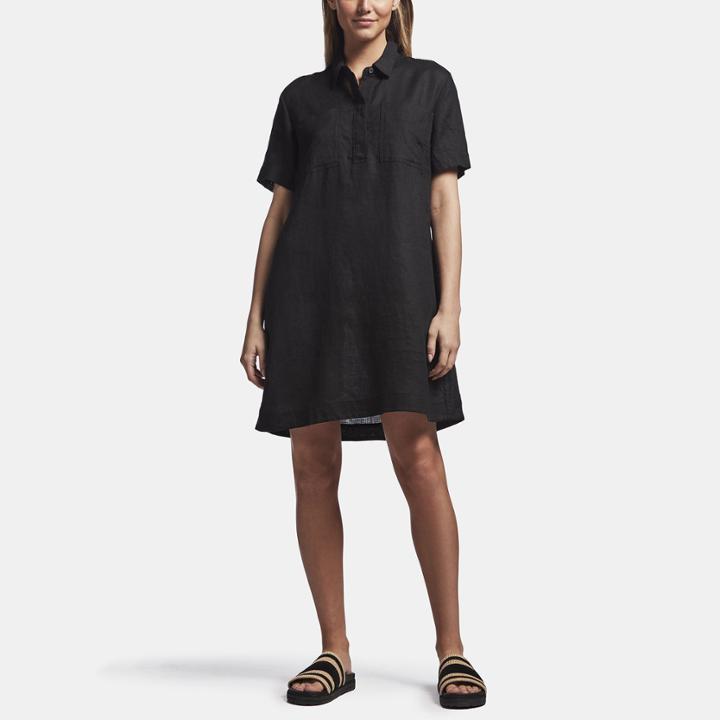 James Perse Linen Pocket Shirt Dress