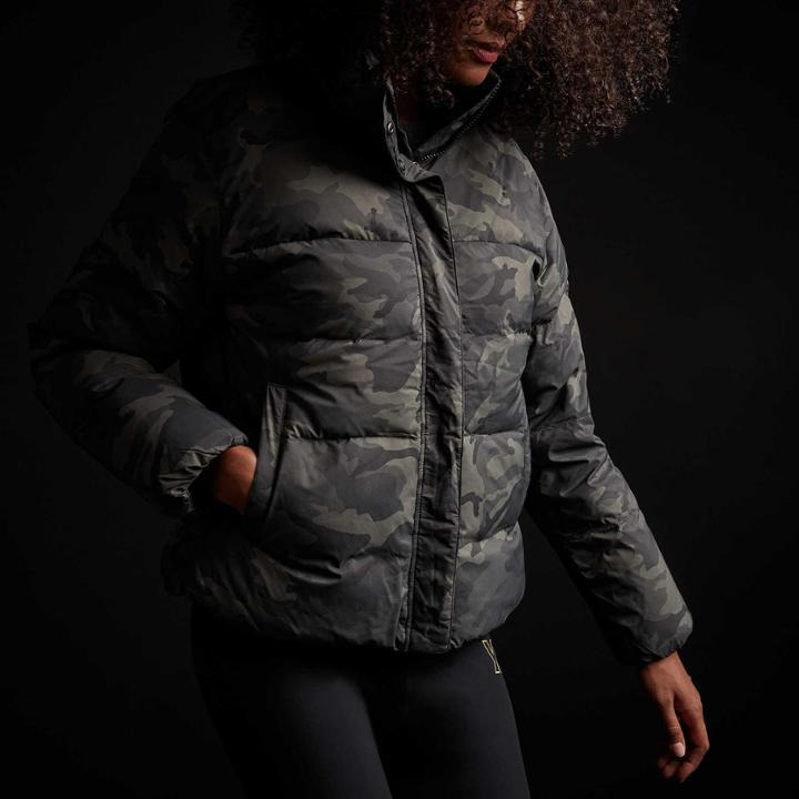 James Perse Camo Puffer Jacket