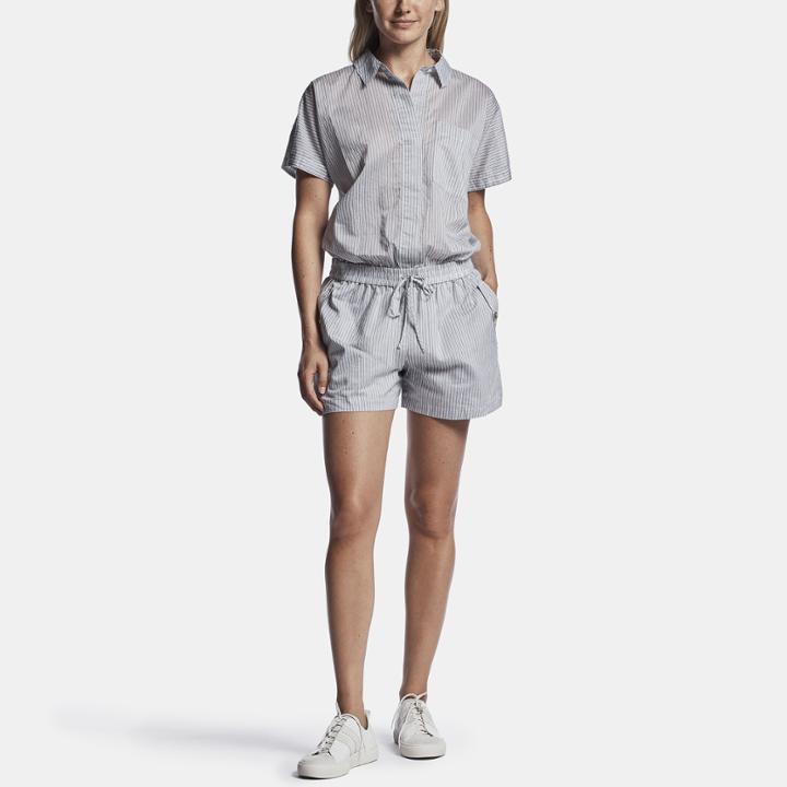 James Perse Striped Organza Romper