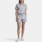 James Perse Striped Organza Romper