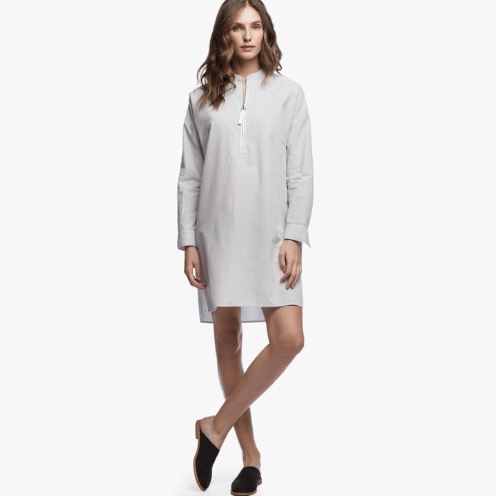 James Perse Zip-up Shirt Dress