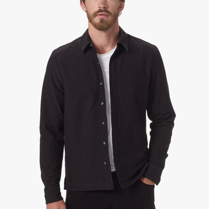 James Perse Stretch Textured Jersey Shirt
