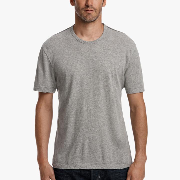 James Perse Contrast Stitch Crew Neck