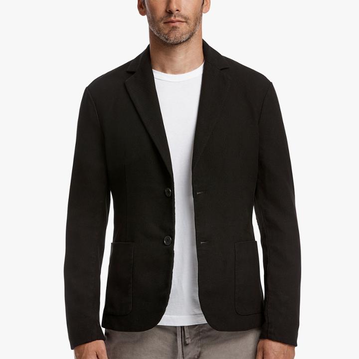 James Perse Basketweave Cotton Blazer