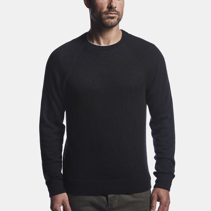 James Perse Mesh Body Cashmere Sweater