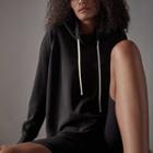 James Perse French Terry Funnel Neck Top