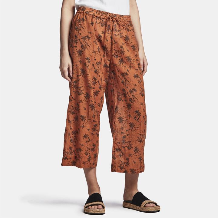 James Perse Island Print Cropped Pant