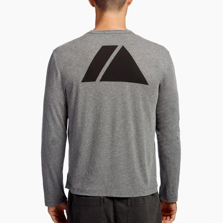 James Perse Cotton Linen Melange Graphic Tee