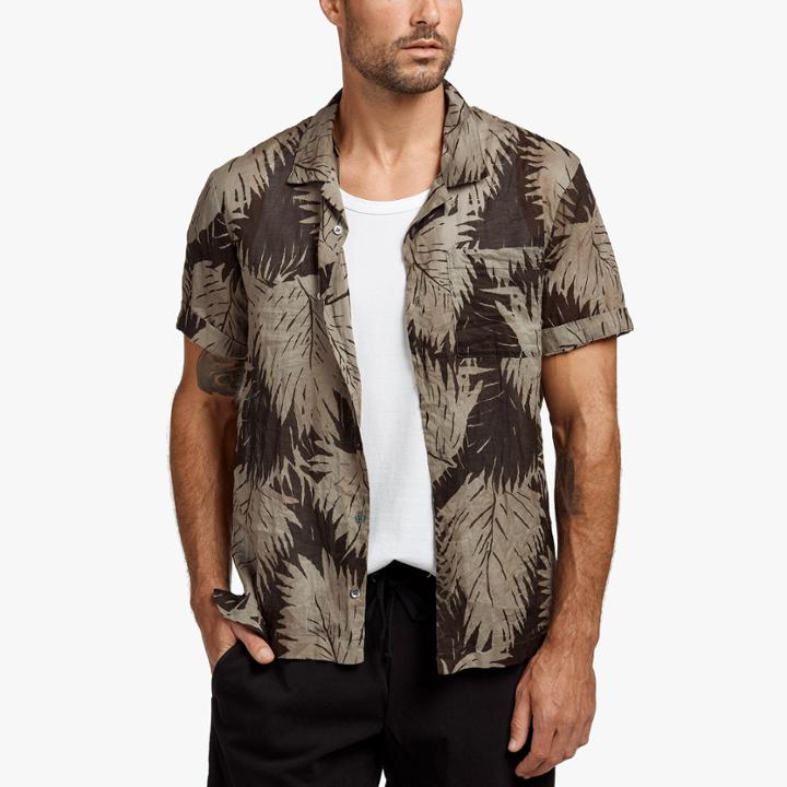 James Perse Palm Print Shirt