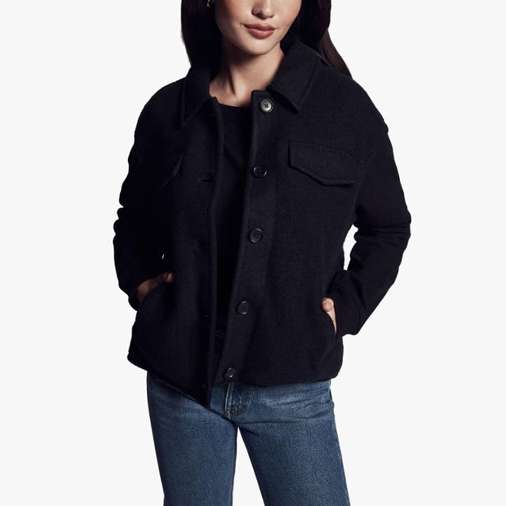 James Perse Wool Pocket Short Jacket