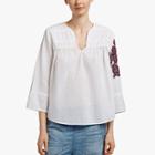 James Perse Rose Embroidered Shirt