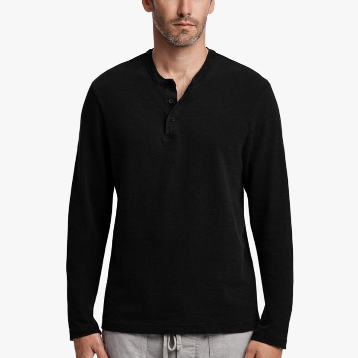 James Perse Heavy Vintage Jersey Henley