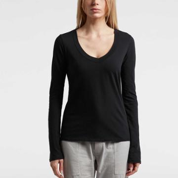 James Perse Long Sleeve Casual V Neck