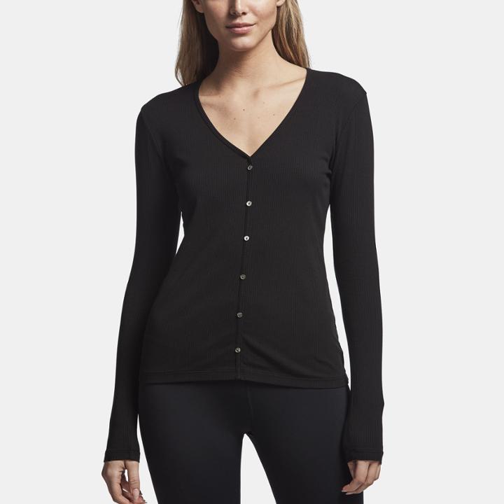 James Perse Ribbed Cardigan Top