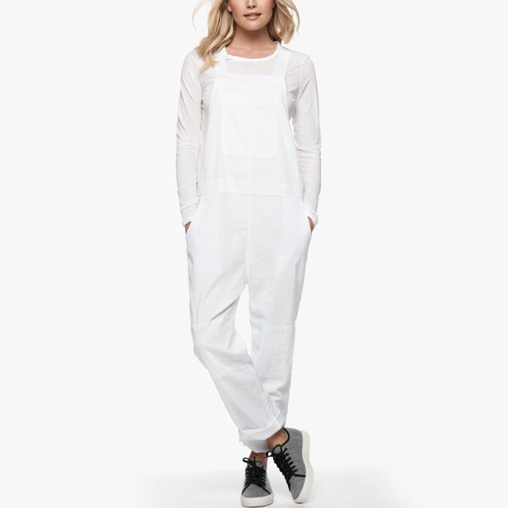 James Perse Stretch Cotton Linen Overalls - Online Exclusive