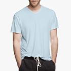 James Perse Cotton Linen Short Sleeve V Neck