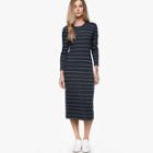 James Perse Skinny Striped Wool Dress
