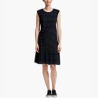 James Perse Gathered Plaid Shift Dress