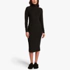 James Perse Micro Sueded Turtleneck Dress