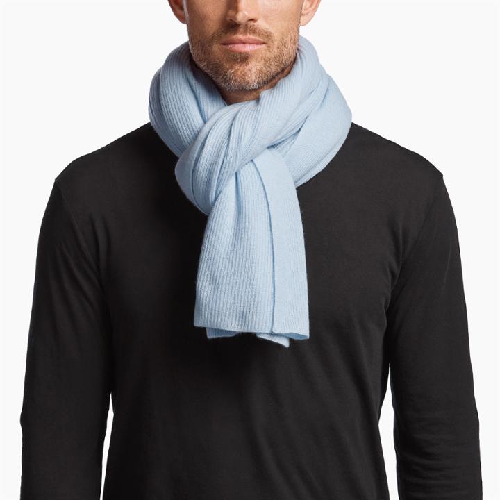 James Perse Lightweight Cashmere Ribbed Scarf