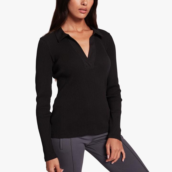 James Perse Ribbed Knit Polo