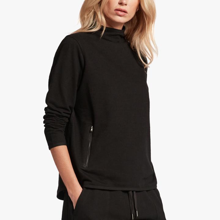 James Perse Mock Neck Tech Pullover