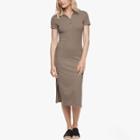 James Perse Brushed Jersey Henley Dress