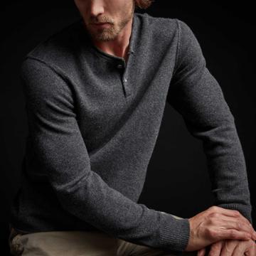James Perse Cashmere Deconstructed Henley