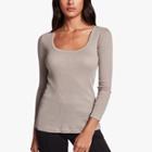 James Perse Ribbed Square Neck T Shirt