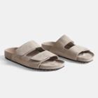 James Perse Double Strap Suede Slide Womens