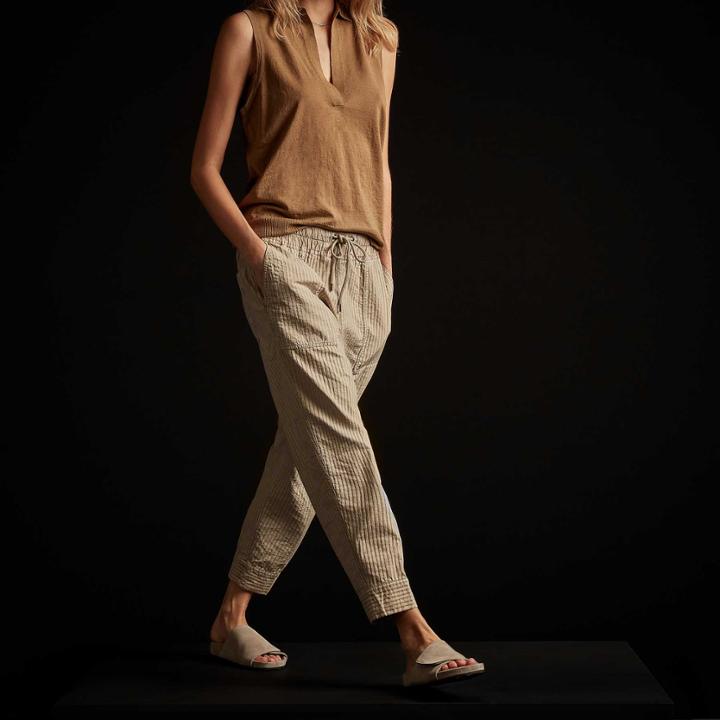 James Perse Easy Fit Self Stripe Pant