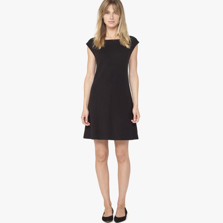James Perse Soft Knit Cap Sleeve Dress