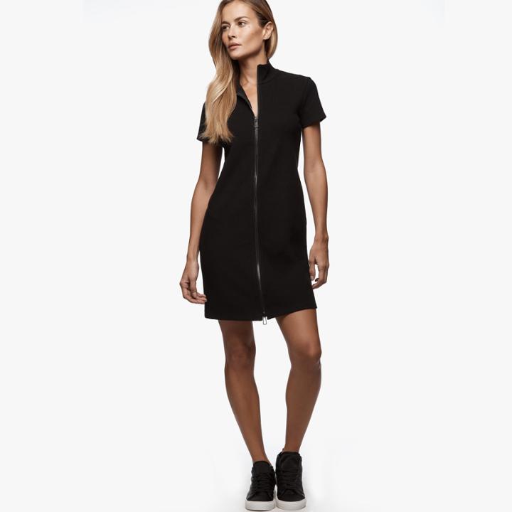 James Perse Knit Zip Up Dress