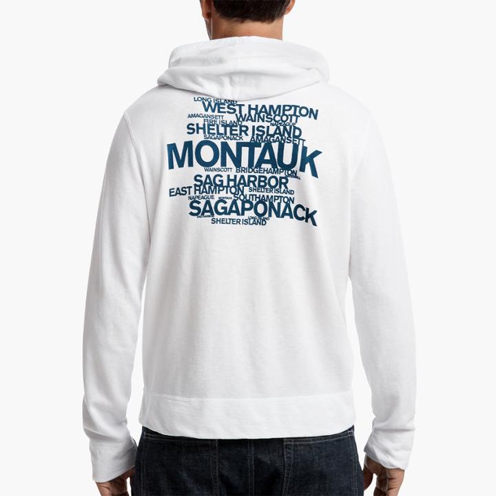 James Perse Long Island Beach Graphic Hoodie