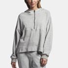 James Perse Cotton Hooded Patched Sweat Top