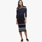James Perse Striped Cotton Terry Dress